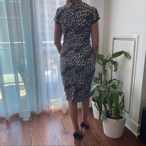 Cute Mixed Colours Beige Brown and Black Evening Dress Size Small - Picture 5 of 13